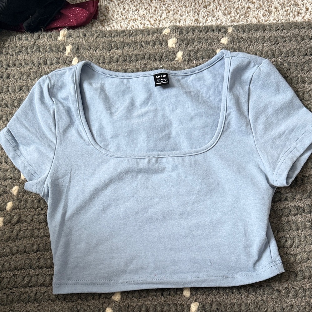 SHEIN size small baby blue top